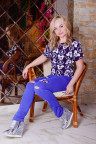 Костюм К 51 (красный+принт LOVE)